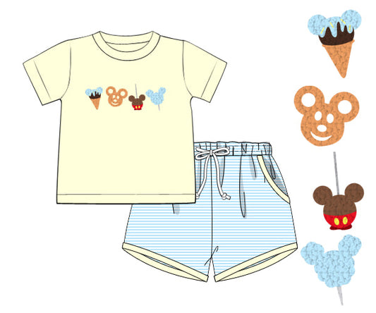 PREORDER 45: RERUNS - Magical Snacks Boy Shortie Set