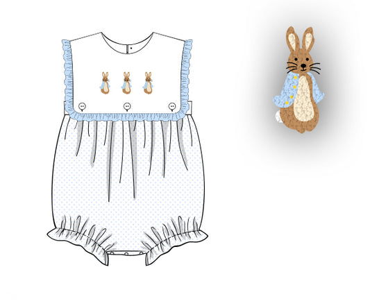 PREORDER 46: SPRING 1 - French Knot Peter Rabbit Girl Bubble