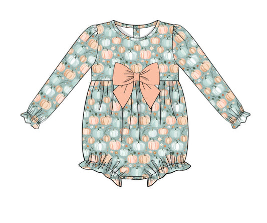 RTS - Fall Pt 2 Girls Only - Piper’s Pastel Pumpkins Girl Bubble