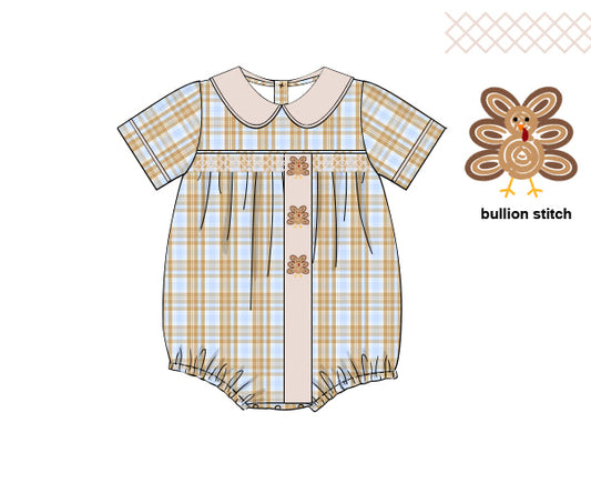 RTS - Bullion Stitch Turkeys Boy Bubble