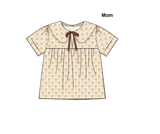 RTS - Chainstitch Pumpkin Mom Top