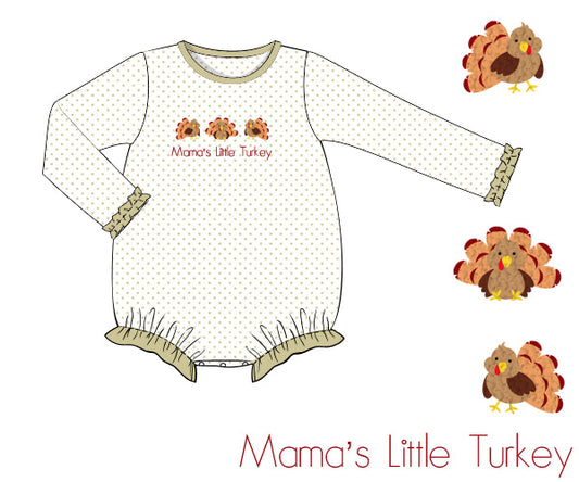 RTS - Mama’s Little Turkey Girl Bubble