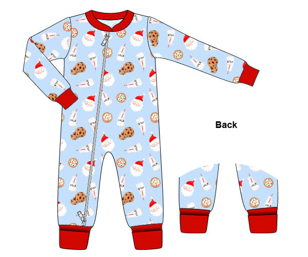 RTS - Milk & Cookie PJs Boy Zippy