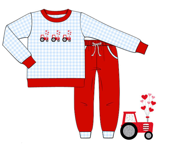 PREORDER 59: TTS - TTS Boys Only - Harvesting Hearts Boy Jogger Set