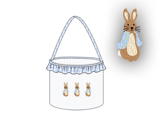 PREORDER 46: SPRING 1 - French Knot Peter Rabbit Girl Bucket