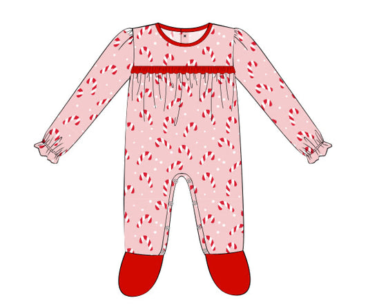 PREORDER 56: CHRISTMAS 2 - Christmas 2 Girls Only - Candy Cane Loungewear Girl 1pc