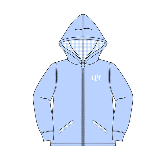 RTS - Winter Zip Up Jackets - Boy Blue Jacket - NO MONOGRAM