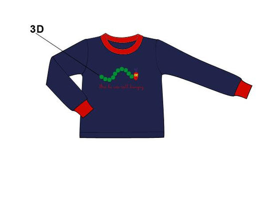 RTS - Transition Shirt Only - 3D Caterpillar Boy Shirt