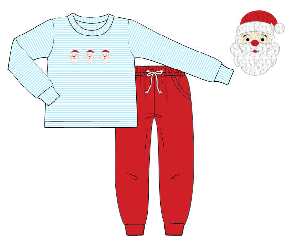 PREORDER 56: CHRISTMAS PT 2 - Ho Ho Trio Boy Jogger Set