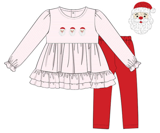 PREORDER 56: CHRISTMAS PT 2 - Ho Ho Trio Girl Pant Set