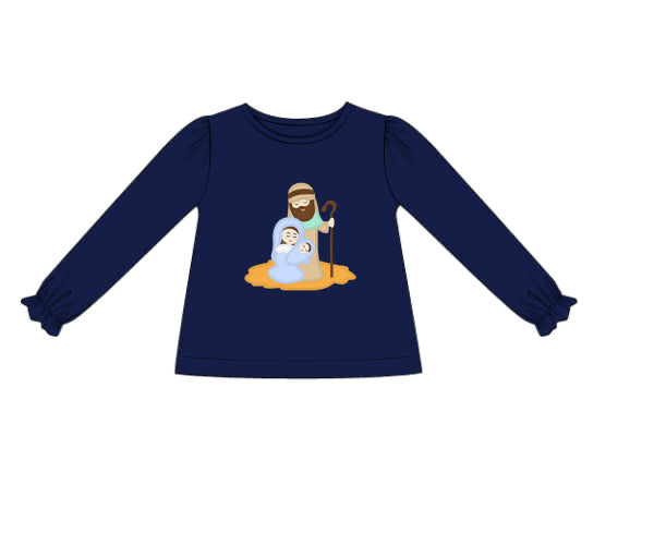 PREORDER 56: CHRISTMAS PT 2 - Christmas 2 Shirt Only - Sweet Baby Jesus Girl Shirt