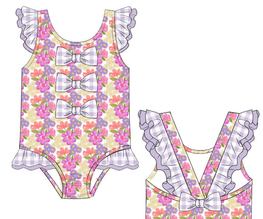 PREORDER 46: SPRING 1 - Citrus Springtime Swim Girl 1pc