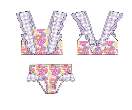 PREORDER 46: SPRING 1 - Citrus Springtime Swim Girl 2pc