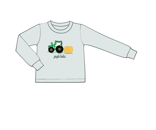 RTS - Christmas Shirt Only - Jingle Bales Boy Shirt