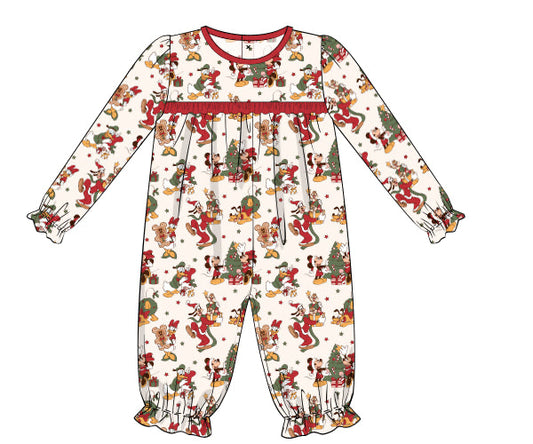 PREORDER 56: CHRISTMAS 2 - Main Street Christmas Loungewear Girl 1pc