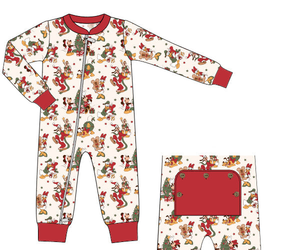 PREORDER 56: CHRISTMAS 2 - Main Street Christmas Loungewear Boy Zippy