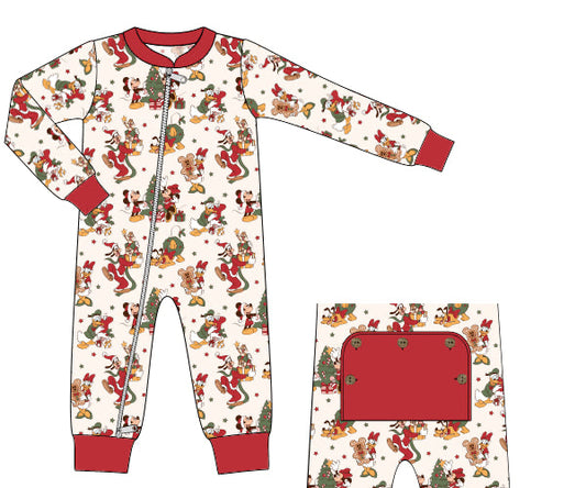 PREORDER 56: CHRISTMAS 2 - Main Street Christmas Loungewear Boy Zippy