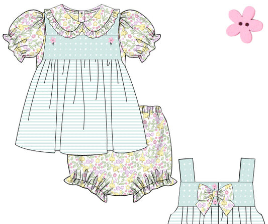PREORDER 46: SPRING 1 - Spring 1 Girls Only - Wildflower Girl Diaper Set