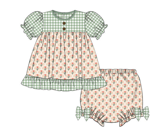 PREORDER 46: SPRING 1 - Tulips & Trout Girl Diaper Set