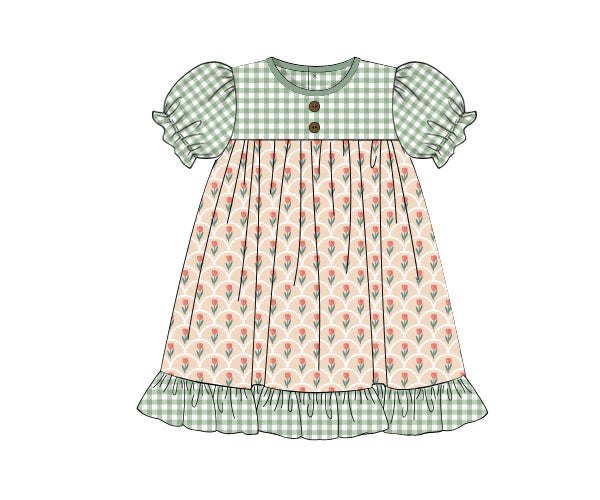 PREORDER 46: SPRING 1 - Tulips & Trout Girl Dress