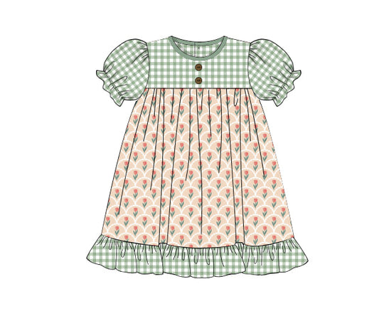 PREORDER 46: SPRING 1 - Tulips & Trout Girl Dress