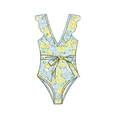 PREORDER 46: SPRING 1 - Small Garden Blooms Mom 1pc Swim
