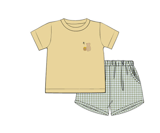 PREORDER 46: SPRING 1 - Honey Bear Boy Shortie Set