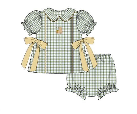 PREORDER 46: SPRING 1 - Honey Bear Girl Diaper Set