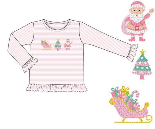 PREORDER 56: CHRISTMAS 2 - Christmas 2 Shirt Only - Pink Christmas Girl Shirt
