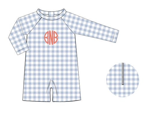 PREORDER 46: SPRING 1 - Elli’s Berry Patchwork Boy 1pc Rashguard
