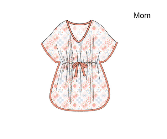 PREORDER 46: SPRING 1 - Elli’s Berry Patchwork Mom Cover Up