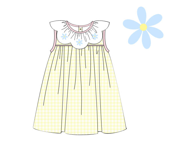 PREORDER 46: SPRING 1 - Spring 1 Girls Only - Darling Daisies Girl Dress