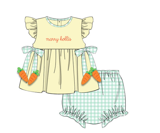 PREORDER 46: SPRING 1 - Hoppy Trails Girl Diaper Set