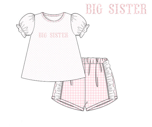 PREORDER 48: SUMMER 1 - Summer FK Sibling Sets Girl Shortie Set