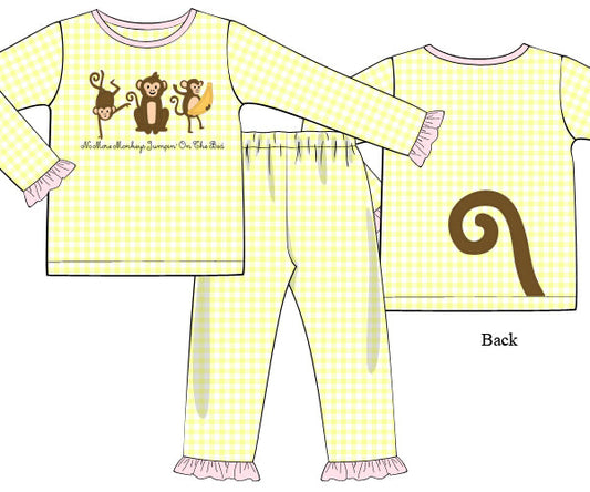 RTS - Monkey Jams Girl 2PC Loungewear