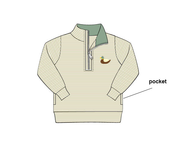 PREORDER 59: TTS - TTS Shirt Only - Mallard Boy Quarter Zip