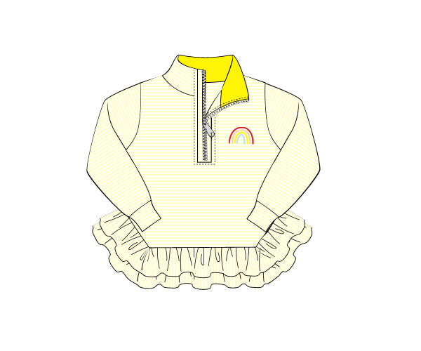 PREORDER 59: TTS - TTS Shirt Only - Rainbow Girl Quarter Zip