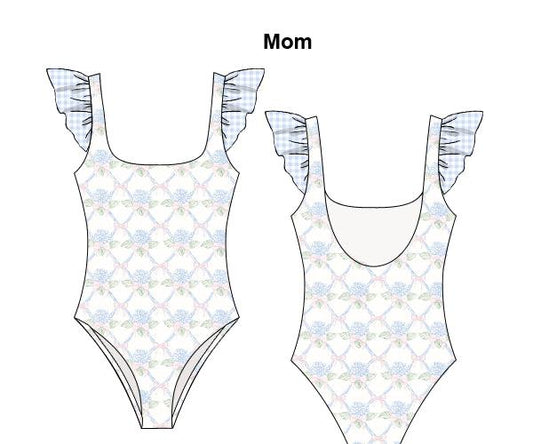 RTS - Grand Millennial Swim Mom 1 Pc