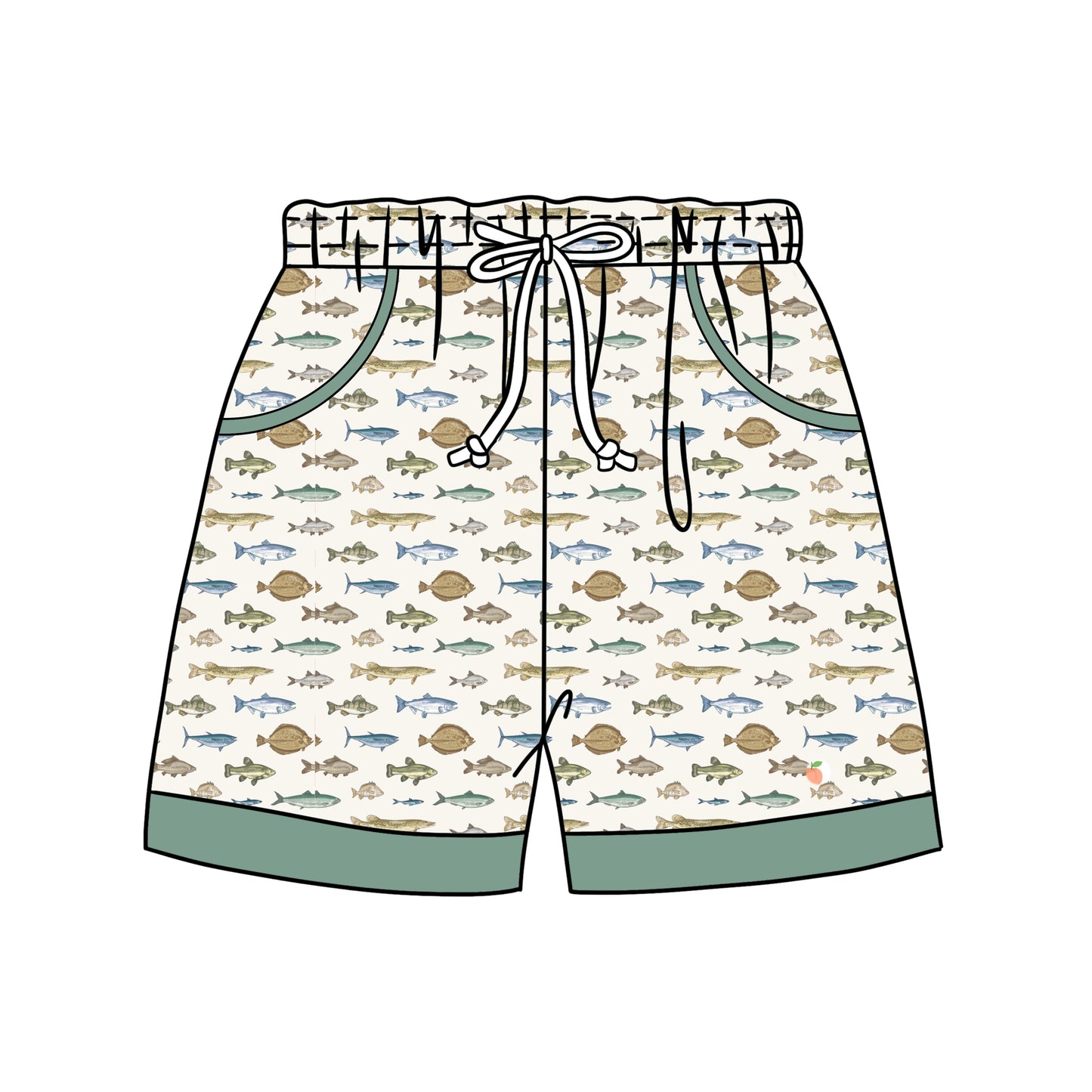 PREORDER 46: SPRING 1 - Spring 1 Boys Only - Catch of the Day Dad Trunks