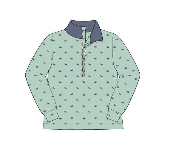 PREORDER 57: WINTER - Winter Shirt Only - Morning on the Marsh Quarter Zip