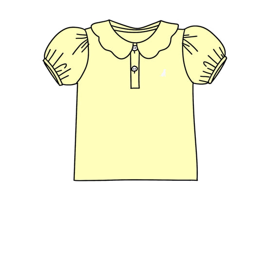 PREORDER 48: SUMMER 1 - Summer Mix/Match - Yellow Puff Sleeve Top