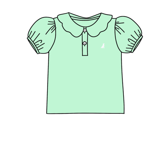 PREORDER 48: SUMMER 1 - Summer Mix/Match - Mint Puff Sleeve Top