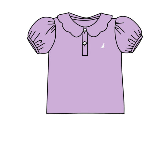 PREORDER 48: SUMMER 1 - Summer Mix/Match - Purple Puff Sleeve Top