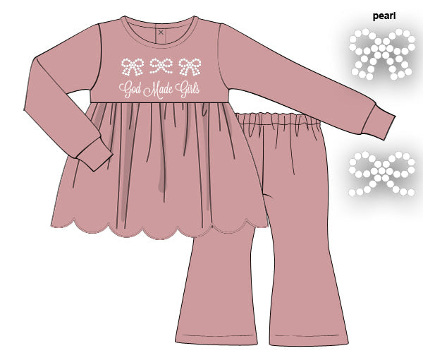 PREORDER 57: WINTER - God Made Girls Pant Set