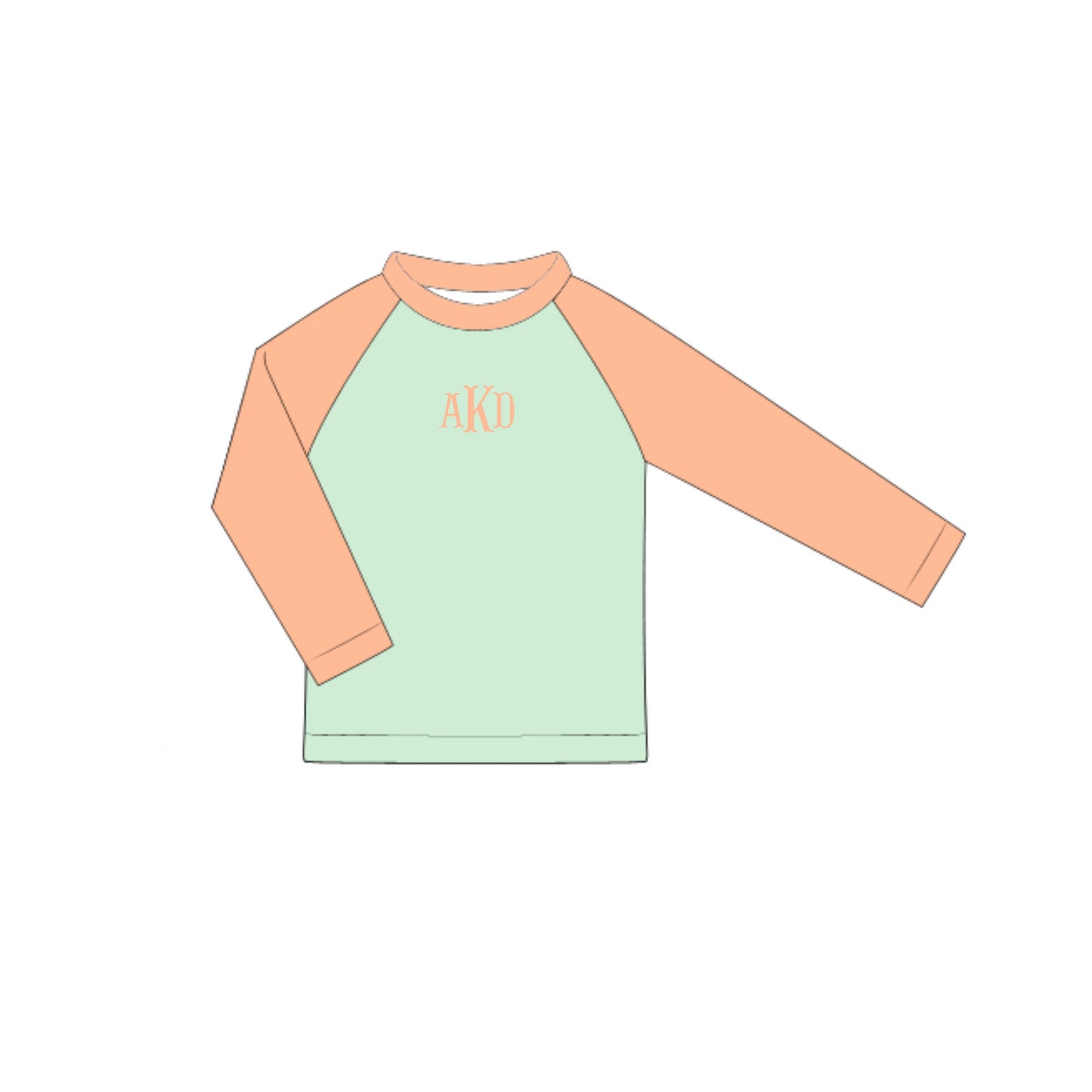 RTS -SPRING 2 - Spring Poppies Boy Rashguard Top “NO MONOGRAM”