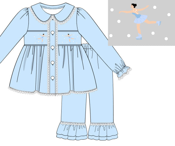 PREORDER 57: WINTER - Winter Girls Only - Pearls On Ice Girl Pant Set