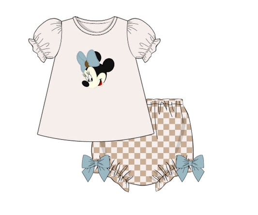 PREORDER 46: SPRING 1 - Vintage Mouse Girl Diaper Set