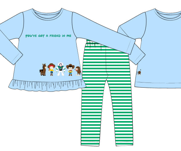 PREORDER 57: WINTER - Toy Box Friends Girl Pant Set