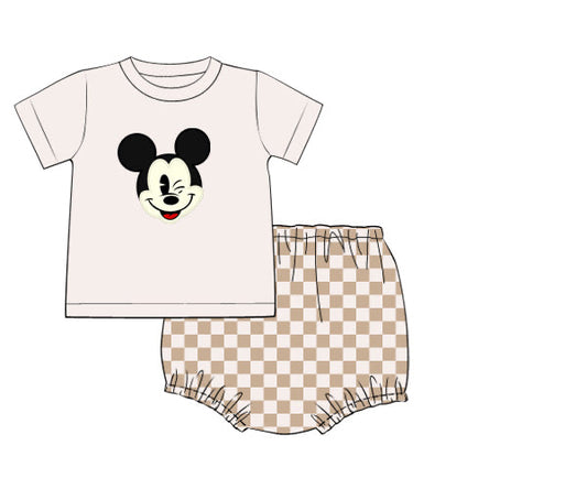 PREORDER 46: SPRING 1 - Vintage Mouse Boy Diaper Set