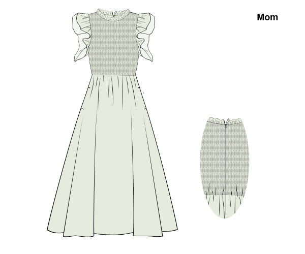 PREORDER 46: SPRING 1 - Embroidered Cross Mom Dress
